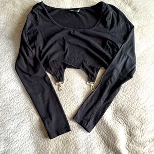 Long-Sleeved Crop Top